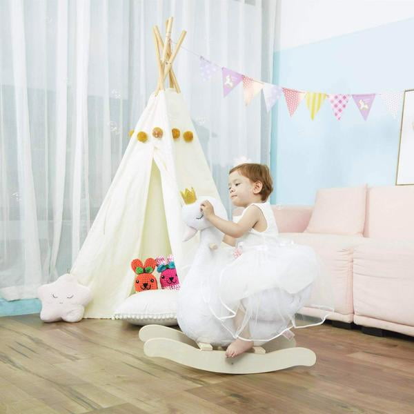plush swan rocker