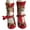 006#-Red, variant on FAZVAOO Christmas Socks 3d Cartoon Non Slip Wool Thickened Winter Floor Socks