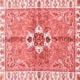 thumbnail image 1 of Ahgly Company Indoor Square Abstract Red Modern Area Rugs, 6' Square, 1 of 4