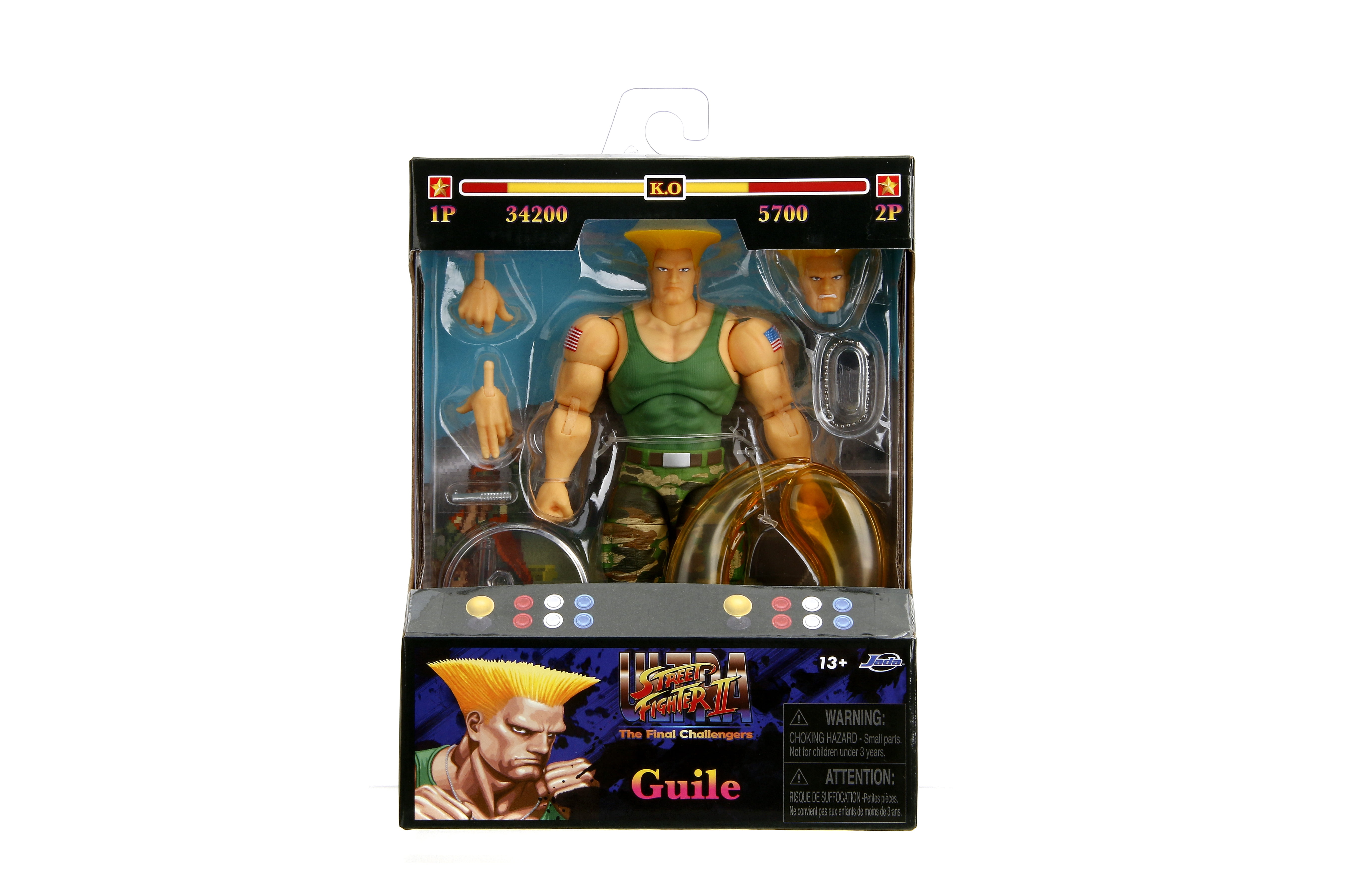 Figurine D'action Guile Street Fighter II - 6 Pouces (15 Cm