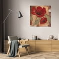 thumbnail image 3 of Pamela Luer 28x28 Gallery Wrapped Canvas Wall Art Titled - Amapola Roja I, 3 of 4