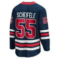 thumbnail image 3 of Men's Fanatics Mark Scheifele Navy Winnipeg Jets  Breakaway Jersey, 3 of 3