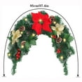 thumbnail image 3 of Outdoor Christmas Mailbox Swag with LED Lights - Festive Artificial Greenery Garland Featuring Red Berries, Pine Cones & Poinsettia Flowers for Xmas Holiday Home Front Door Decor, 3 of 9