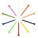 thumbnail image 4 of 10 piezas de alto rendimiento Golf Tee Crown / Claw Tee 2-3 / 4 y 3-1 / 4 '' 70 mm Sunnimix Golf Crown Tee, 4 of 6