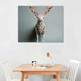 thumbnail image 2 of COMIO Deer Wall Art Picture Canvas Vintage Style Posters Print Modern Bathroom Decor Artwork Framed For Living Room Bedroom Wall Painting Home Decor,, 2 of 4