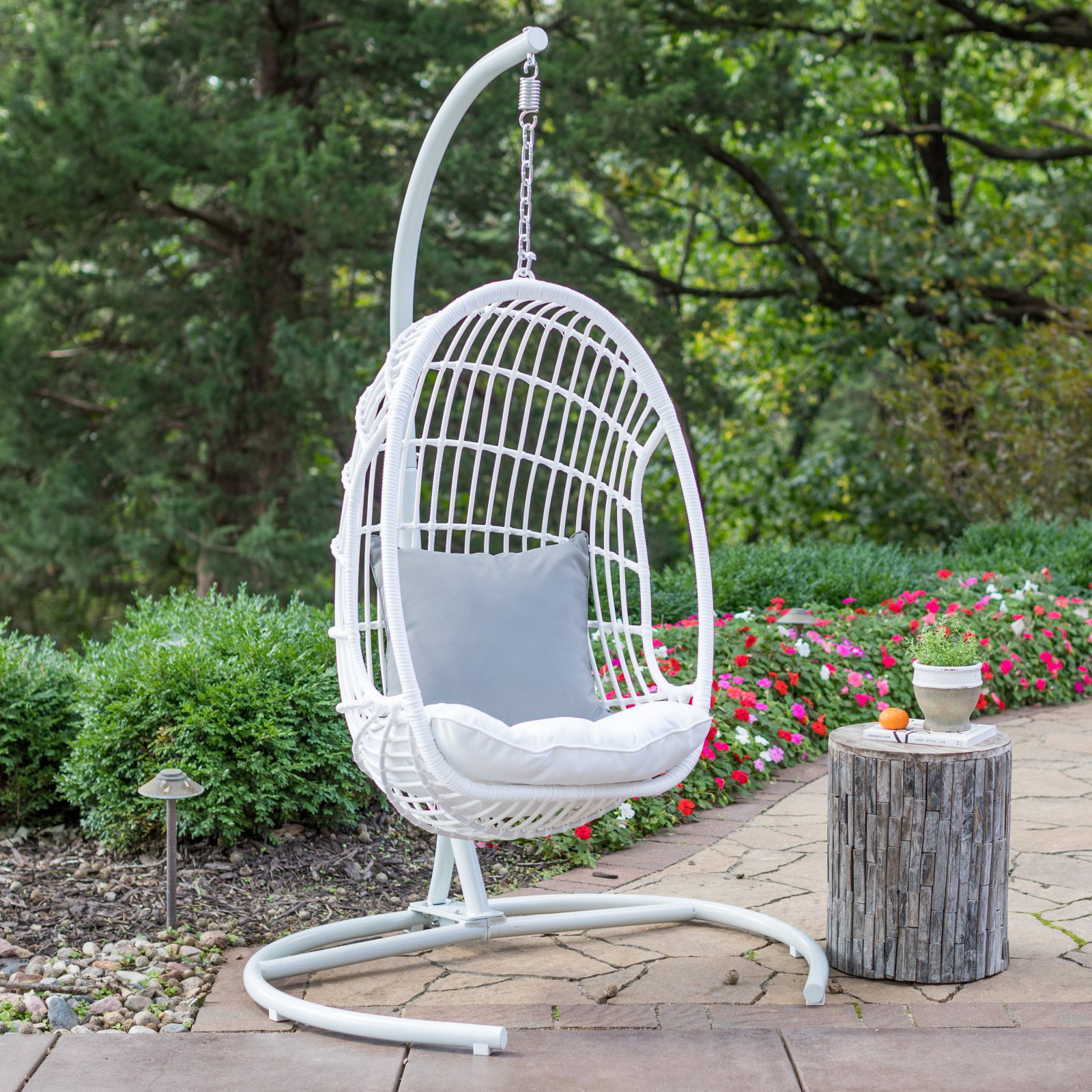  Egg Chair With Stand And Cushion 