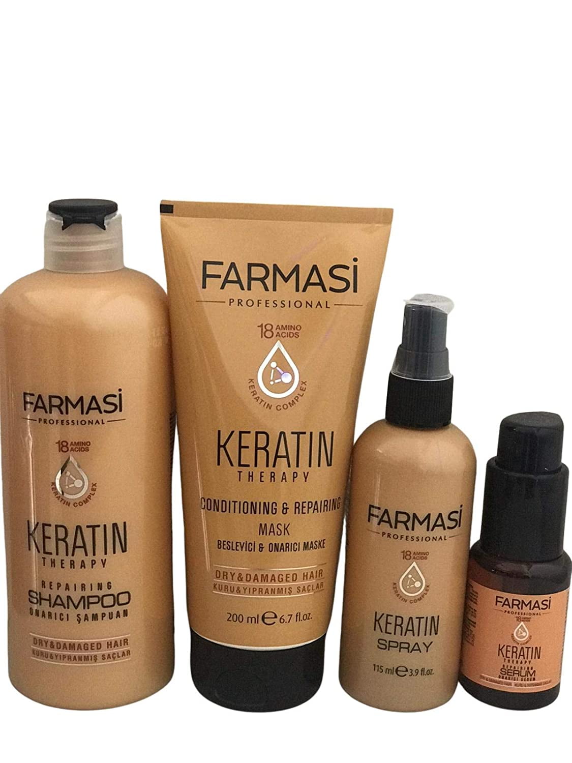 Farmasi Keratin Therapy Set (Shampoo, Mask, Spray and Serum) - Walmart.com