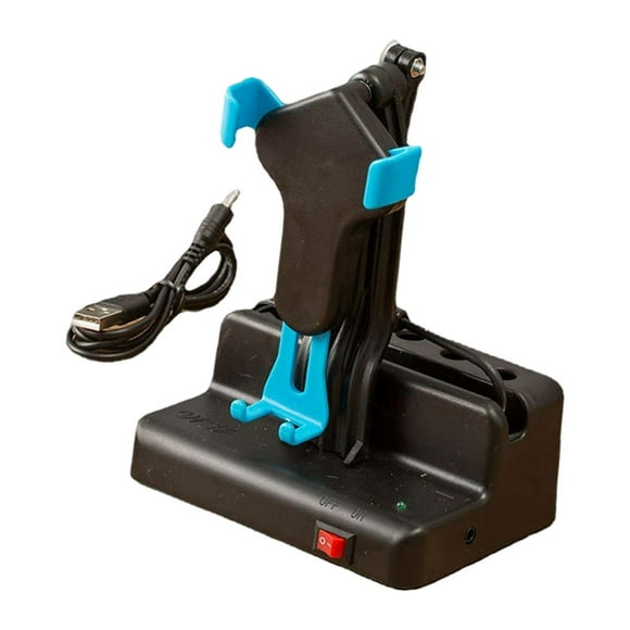Equipo automático de balanceo de teléfono Quick Step Dispositivo de ganancias Soporte para 1 teléfono Azul