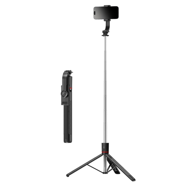 Perche à Selfie Portable pour Téléphone, Trépied de Voyage Extensible avec Télécommande Sans Fil pour IOS