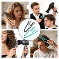 thumbnail image 5 of 2Pcs Texture Comb, Volume Hair Comb Wide Tooth Comb for Curls, Barber Wide & Fine-Toothed Dual-Purpose Styling Comb, ABS Plastic Texturizing Hair Tool (Black+Blue), 5 of 13