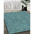 thumbnail image 2 of Ahgly Company Indoor Round Patterned Blue Novelty Area Rugs, 7' Round, 2 of 6