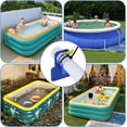 thumbnail image 3 of 2PCS Pool Pipe Holders - Pool Accessories,Happon Above Ground Pool Accessories, Pool Accessories, Designed to Fit On Pools - Prevent Pipe Sagging, Improve Pool Hoses Lifespan (Blue), 3 of 8