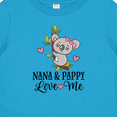 thumbnail image 4 of Inktastic Nana and Pappy Grandchild Koala Girls Baby T-Shirt, 4 of 5