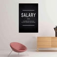 thumbnail image 4 of Motivational Canvas Salary Wall Art, Inspirational Quotes Painting Posters Success Picture Framed Wall Artwork for Home Office Workplace Motivation Gift for Friends- 12" Wx18 H, 4 of 6