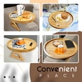 thumbnail image 4 of Justharion Plateau à Clipser sur Accoudoir pour Table Canapé pour Collations et Télécommande 3. Installation Facile Simple à Clipser, 4 of 6