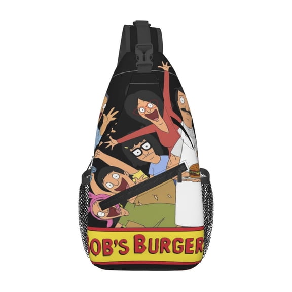 Bob's Burgers Sling Bag Crossbody Shoulder Backpack Gym Sports Travel Hiking Daypack Chest Bag Small Backpack for Women Men
