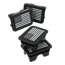 ELAYARD 4pcs Plastic Bed Hole Covers Plugs for Truck Bed and Optimization Accessories