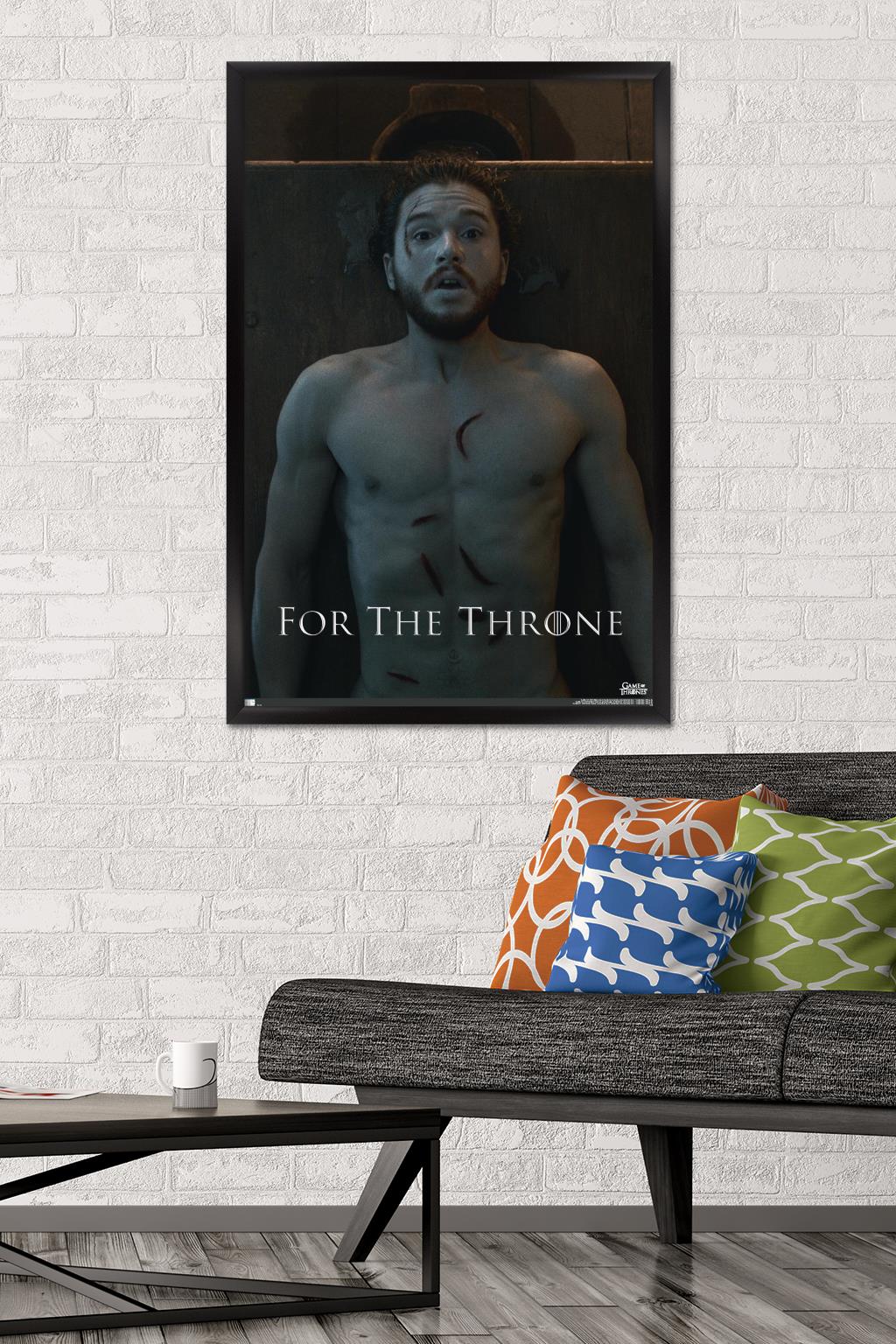 Game of Thrones - Jon Snow Wall Poster, 22.375" x 34", Framed