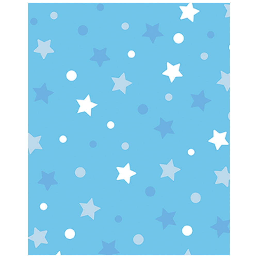 JAM Paper Design Gift Tissue Paper, 12 Sheets, Blue Twinkle Little Star