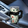 thumbnail image 5 of 40oz Tumbler,Beige Christmas Tree Pattern Insulated Tumblers with Removable Handle,Stainless Steel Double Vacuum Coffee Tumbler Cup with Straw for Home,Office,Travel,Party, 5 of 5