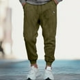 thumbnail image 5 of Dalix Astronaut Embroidery Washed Midweight Jogger Fleece Sweatpants Soft Lounge Pant Drawstring Waistband Pockets Mens in Olive S Small, 5 of 5