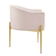 thumbnail image 4 of Modway Savour Modern Tufted Velvet Accent Chairs in Pink (Set of 2), 4 of 9