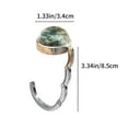 thumbnail image 3 of Luminous Glass Hooks Fluorescent Cosmic Glass Schoolbag Hooks Folded Bag Hooks Hooks For Deskside Hooks Student Gifts, 3 of 6