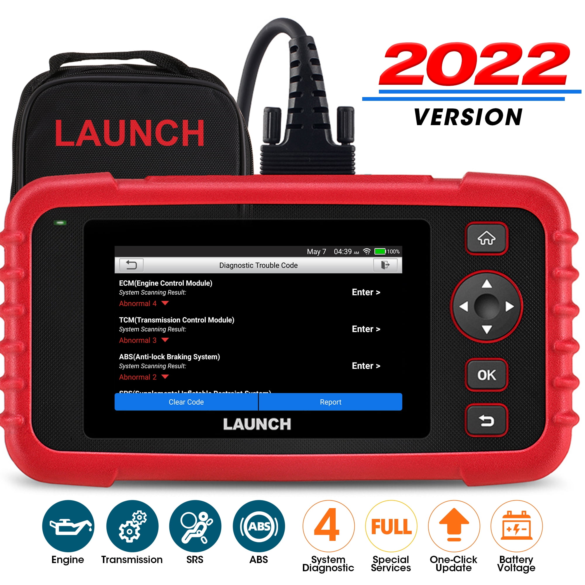 LAUNCH CRP123X OBD2 Scanner ABS SRS Code Reader Check Engine Car Diagnostic Tool 