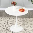 thumbnail image 3 of EiweLive Dining Table Table Dining Table 32" Moderne Ron Basse pour Salle à Manger Romm, Cuisine Blanche, 3 of 6