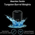thumbnail image 2 of Reaction Tackle Tungsten Barrel Weights - 1/4oz-black, 2 of 4