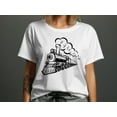 thumbnail image 3 of Train Locomotive Tshirt, Train Engine T-shirt Gifts for Men Women Boys Girls Teens, Ladies Funny Tshirt Steam Train Lover Gift Tshirt, 3 of 9