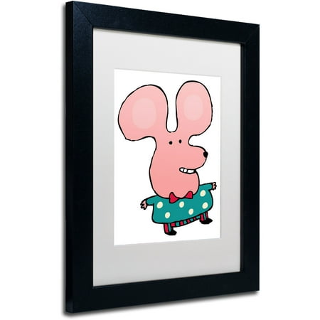 UPC 886511529977 product image for Trademark Fine Art  Happy Mr.Mouse  Canvas Art by Carla Martell  White Matte  Bl | upcitemdb.com