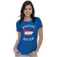 thumbnail image 4 of Puerto Rican Pride Boricua Se Levanta Womens Slim Fit Graphic Tee Brisco Brands S, 4 of 5