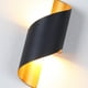 thumbnail image 2 of Lámpara moderna Aplique de pared interior 10 W Lámpara de pared de metal en espiral hacia arriba y hacia abajo para exteriores Luz de pared LED blanca cálida de 3000 K para bar, dormitorio, cocina, 2 of 5
