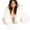 White-11, variant on HTNBO Women's Cropped Fluffy Faux Fur Jackets with Bid Hood Shaggy Furry Winter Coat Open Front Fuzzy Warm Outerwear