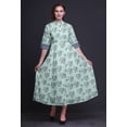 thumbnail image 2 of Bimba Robe à Fleurs pour Femmes avec Boutons, Robe Chemise de Cocktail en Ligne A-TTTG, 2 of 5