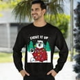 thumbnail image 3 of Christmas Sweatshirt, Light It Up Polar Bear Christmas Sweatshirt, Funny Ugly Sweater, Holiday Party Crewneck for Animal Lovers & Bear Fans, 3 of 5
