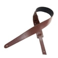 thumbnail image 2 of Bunblic Guitar Strap Guitar Accessories Portable Practical Replacement Lightweight PU Leather Professional Shoulder Strap Comfortable Light Brown, 2 of 8