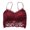 Red, variant on Fashion Lace Beauty Back Cross Slim With Chest Pad Gathered Hollow Tube Top