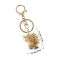 thumbnail image 2 of WEUVEB 5Ud Colgantes De Llave Con De Dragón En Metal Dorado Para Decorar Bolsos, 2 of 6