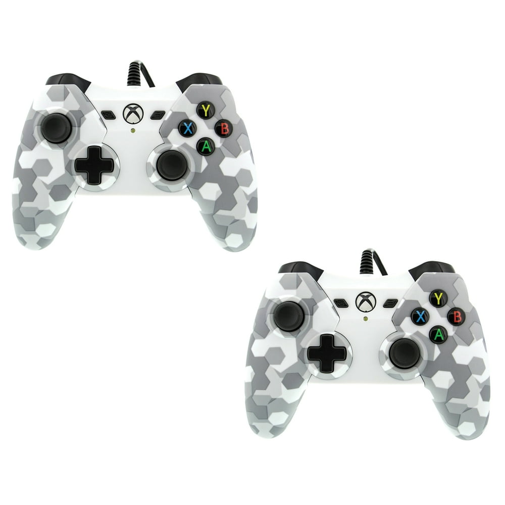 2 Pack PowerA Wired Controller for Xbox One Arctic White Camo