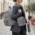 thumbnail image 5 of HUISZJ 3-In-1 School Bag Set, Cow Pattern Bookbag with Lunch Box, School Backpack Set for School Women College (Style 2), 5 of 7