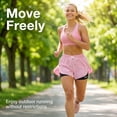 thumbnail image 3 of Jsaierl Running Shorts for Women with Liner Yoga Gym Workout High Waist Summer Casual Pockets Drawstring 2 In 1 Athletic Shorts, 3 of 9