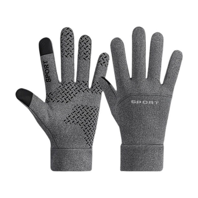 Guantes de invierno para montar a caballo, cálidos, cómodos, transpirables y multifuncionales. Gris