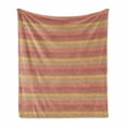 thumbnail image 1 of Muted Colors Soft Flannel Fleece Throw Blanket, Abstract Floral Pattern with Rhombuses Repetition, Cozy Plush for Indoor and Outdoor Use, 50" x 60", Multicolor, by Ambesonne, 1 of 5