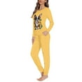 thumbnail image 2 of FOR U DESIGNS Sunflower Boston Terrier Pajamas for Women Sleepwear Pajama Set 2 Pack Size XS Ladies Nightwear Soft Long Pants and Crew Neck Tops Pjs for Women, 2 of 6