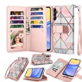 thumbnail image 3 of Galaxy A15 5G Case, A15 5G Wallet Case, Samsung Galaxy A15 5G 6.5 inchs PU Leather Case,Luxury Cash Credit Card Slots Folio Flip Cover [Detachable Magnetic Case] & Kickstand -Rose Gold Marble, 3 of 9