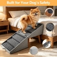 thumbnail image 7 of 19.68" H 2-in-1 Foldable Wooden Dog Stairs & Ottoman for Couch/Bed, Non-Slip Pet Ramp/Steps with Joint Support for Small Medium Large Dogs Cats Puppy, Senior & Injured Pets, Space Saving Design, 7 of 7