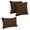 Cocoa, variant on Blazing Needles Indoor/Outdoor Spun Polyester Throw Pillows (Set of 3) - Lime