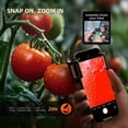 thumbnail image 3 of Microscopio para Teléfono Spider Farmer, Microscopio Portátil con Aumento 200X, Luz LED UV y Lente CPL para iPhone y Android, Lente de Zoom para Plantas, Monedas y Joyería, 3 of 7